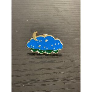 Moon & Stars Cloud Enamel Pin Badge